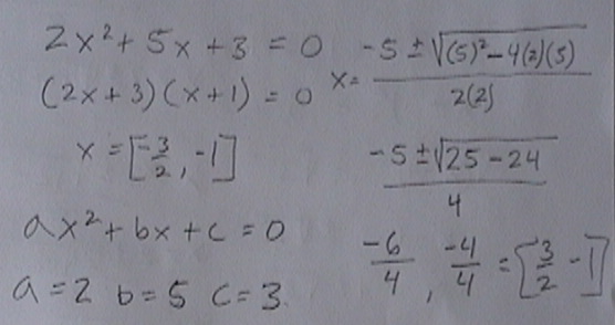 C program for quadratic formula