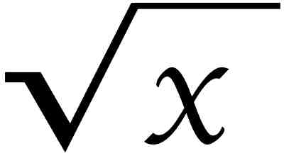  square root