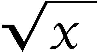 square root