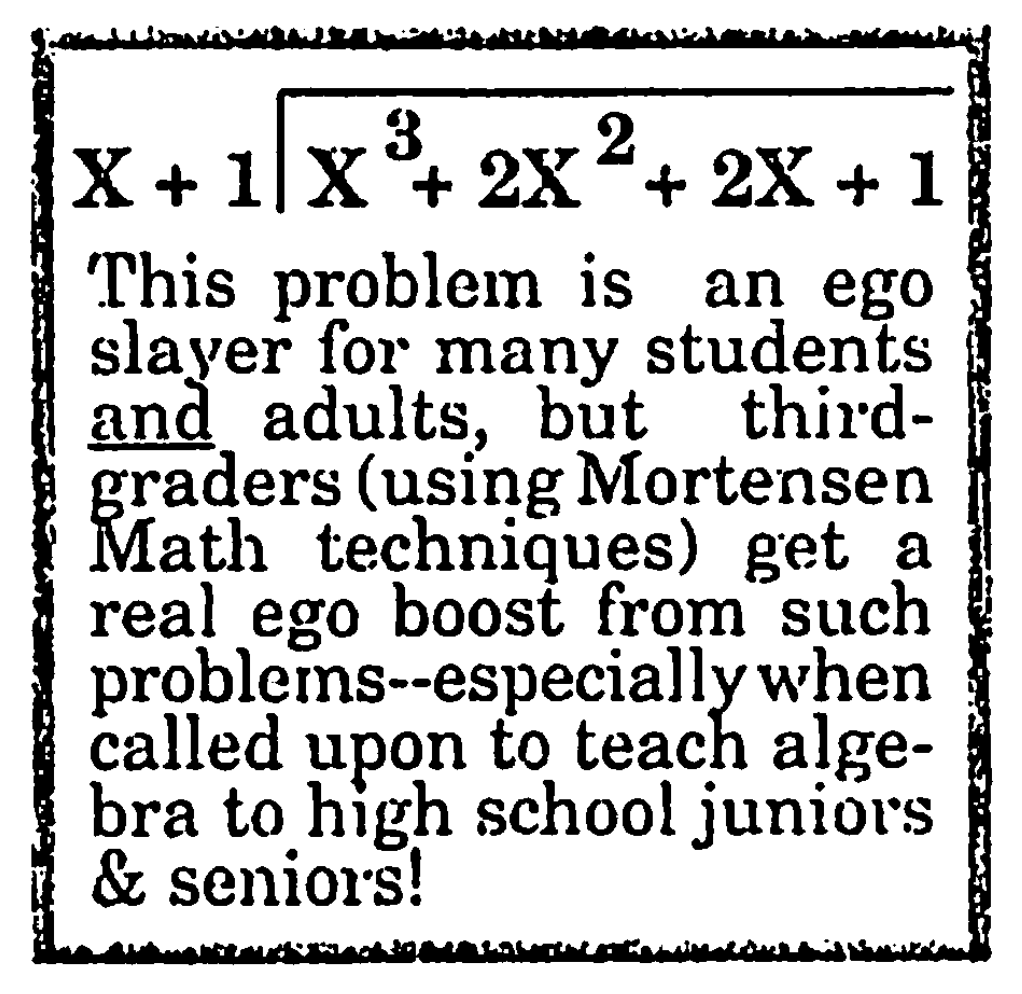 Third power algebra.