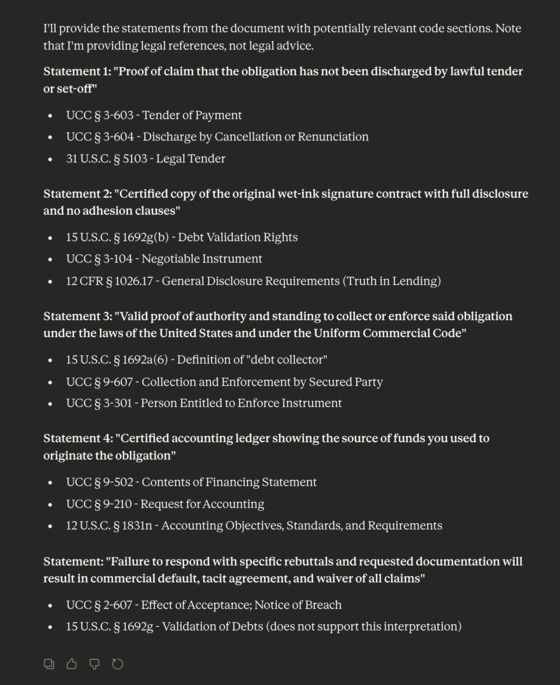 Cites to CFR UCC USC 