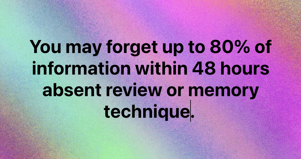 forget up to 80%