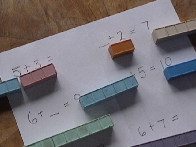 Base ten blocks for addition mastery