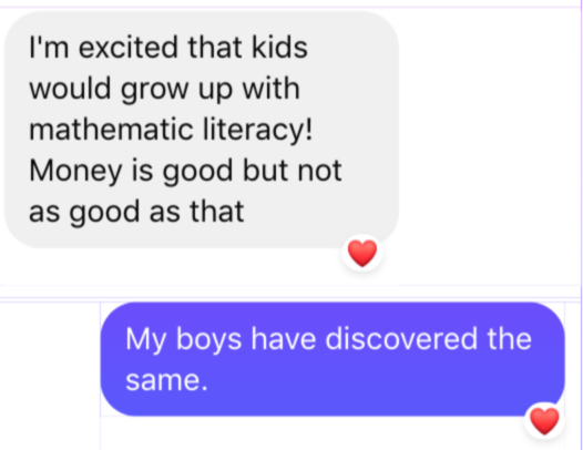 math better than money