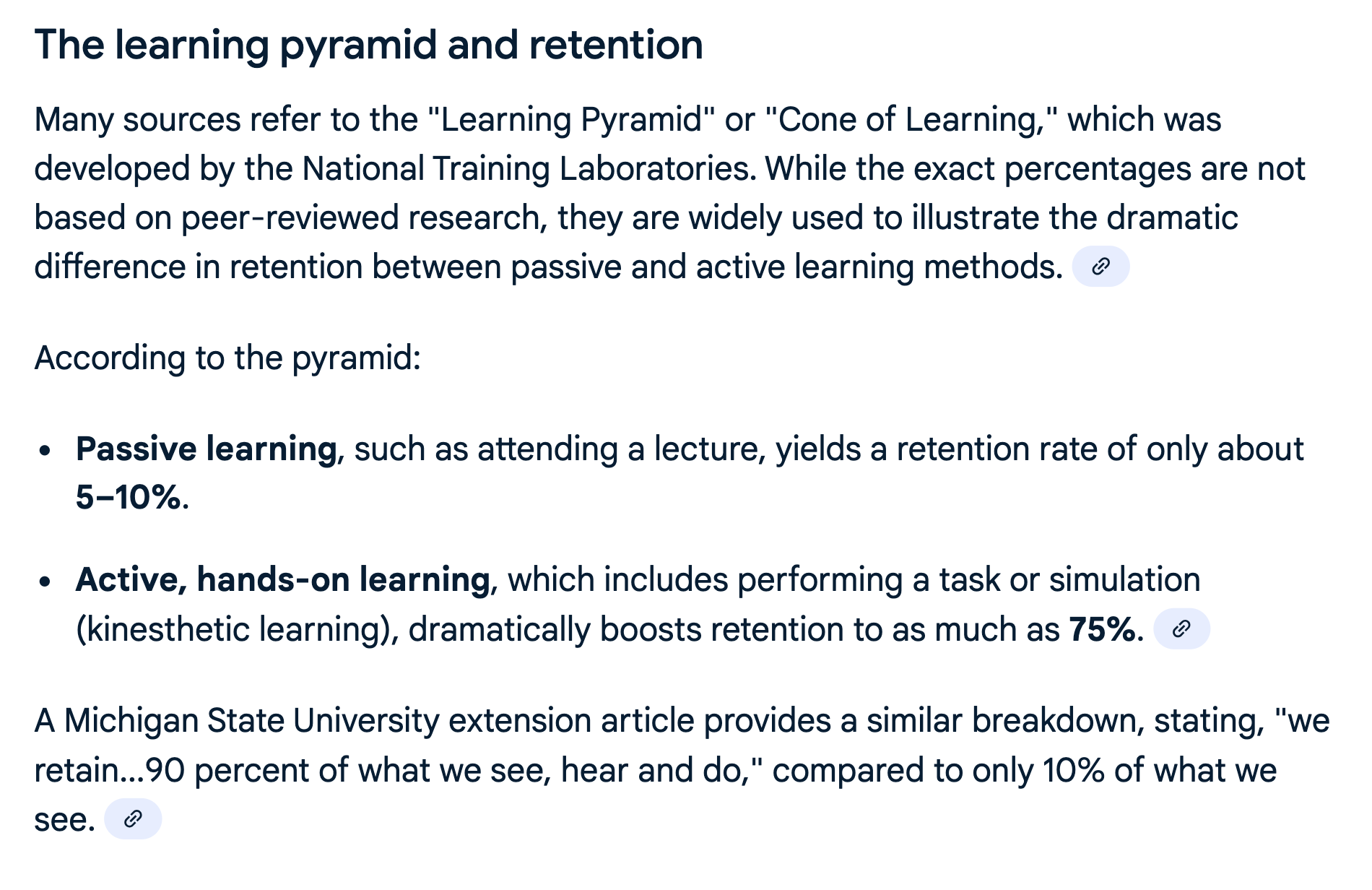 90% retention 